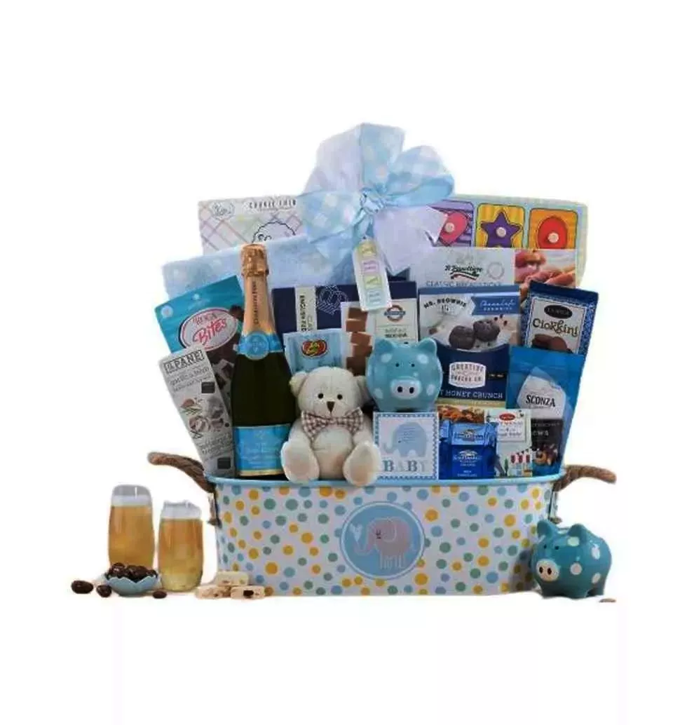 Celebrate the Arrival Baby Boy Champagne Gift Set