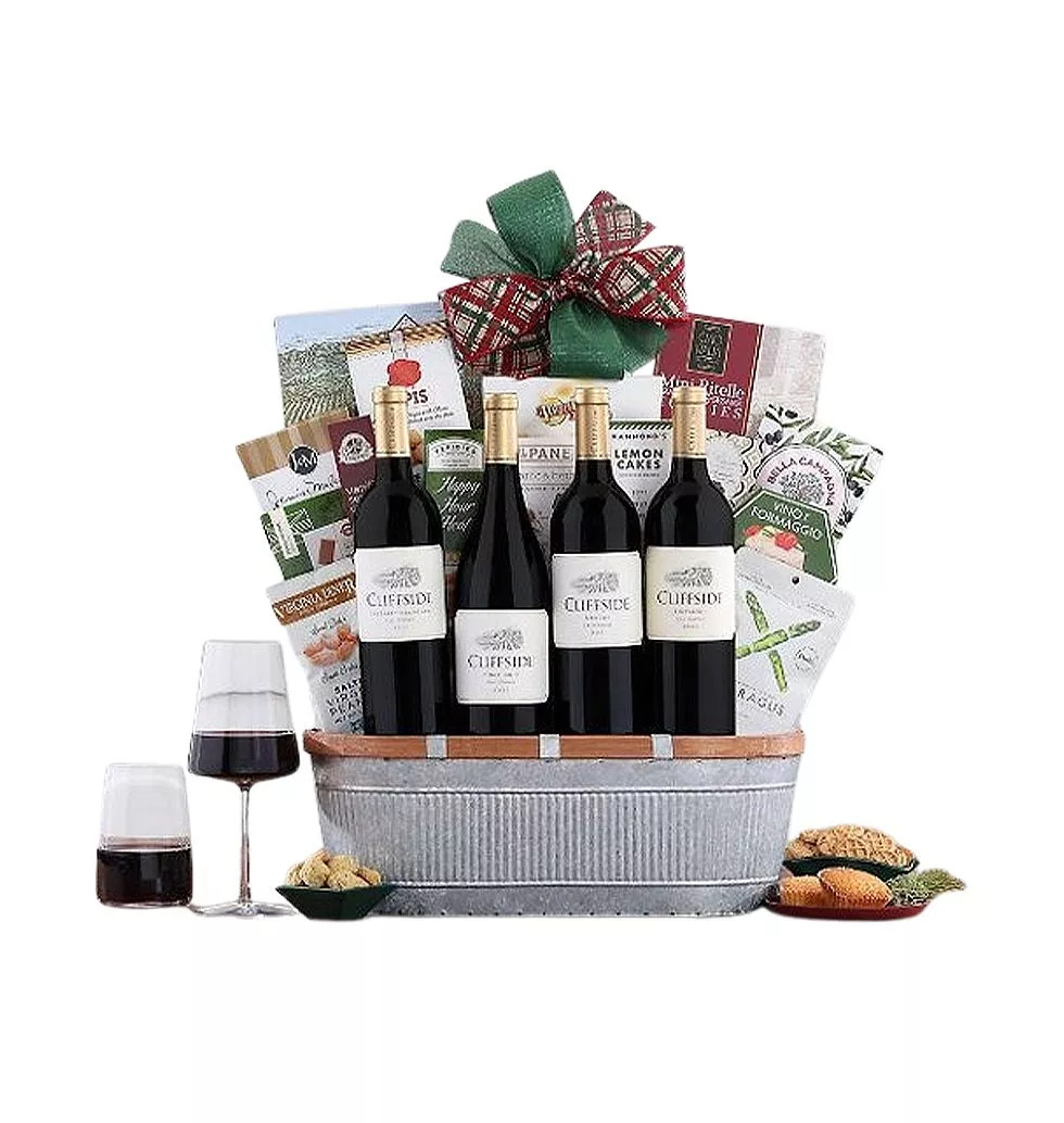 Wine & Gourmet Delights Gift Basket