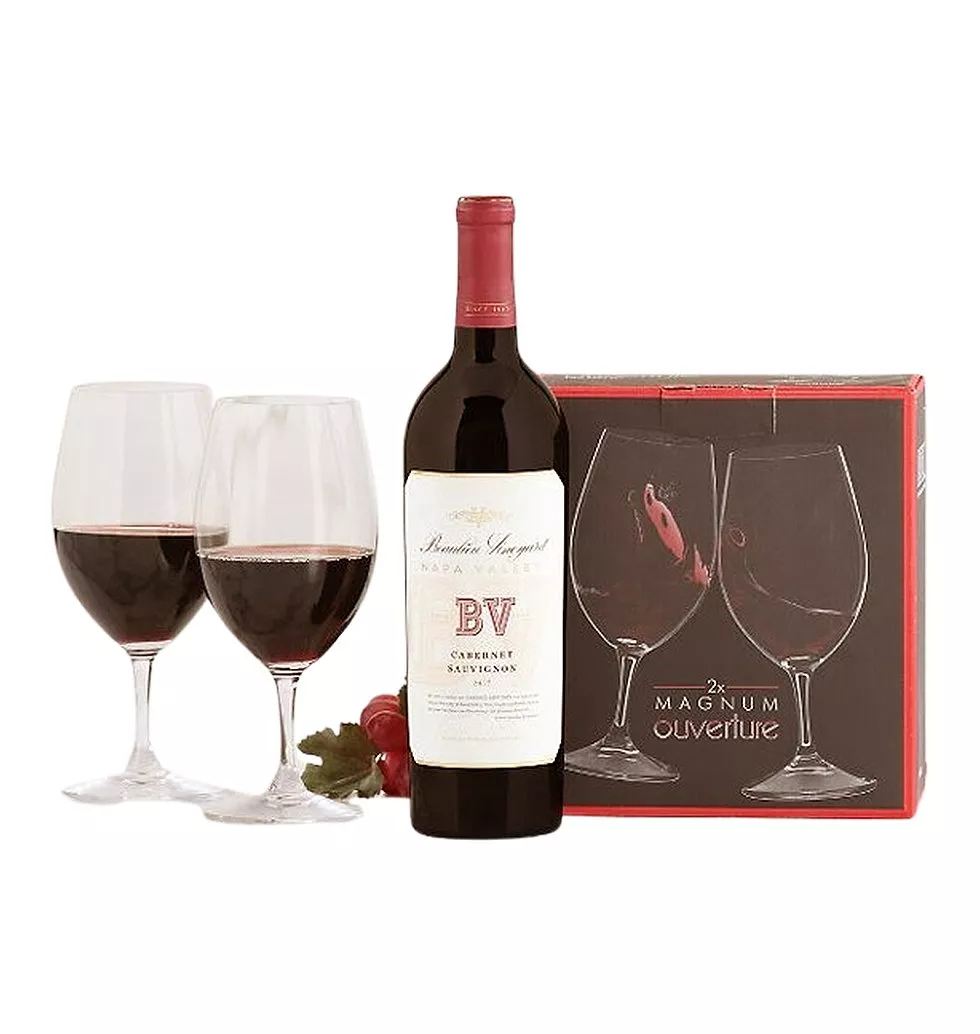 Classic Cabernet and Wine Glasses Pair