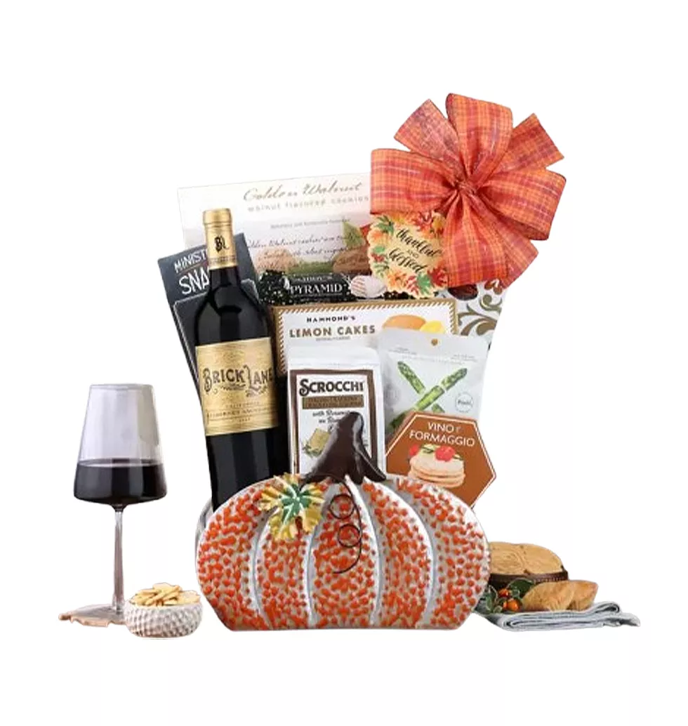 Gourmet Wine & Snack Basket