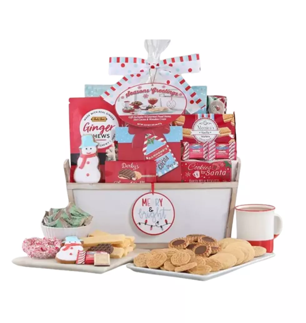 Charming Holiday Cheer Gift Basket