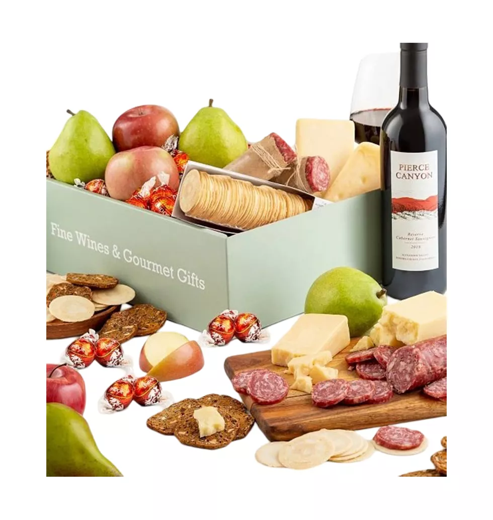 Wine and Cheese Picnic Party Box